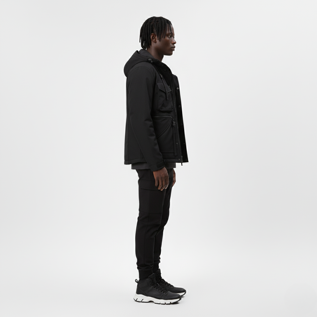 Men's Hooded Utility Jacket