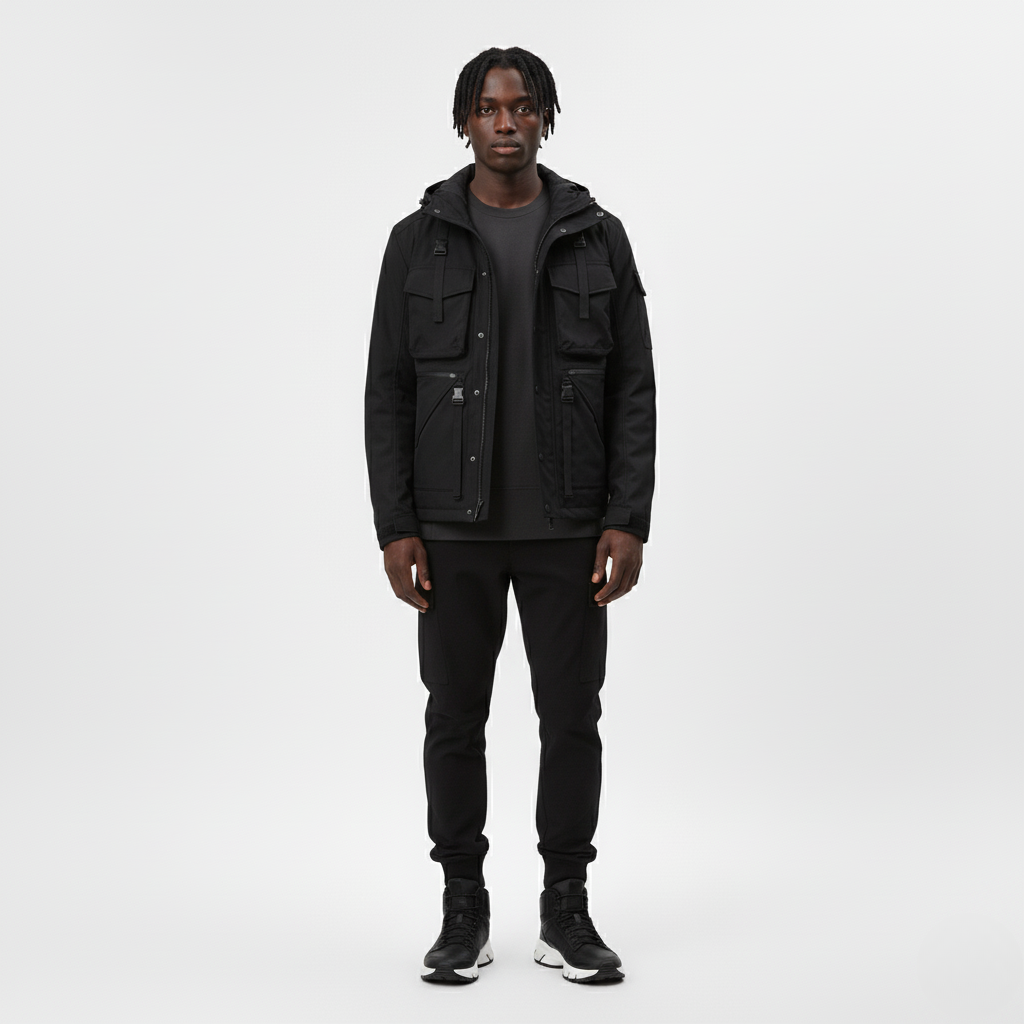 Men's Hooded Utility Jacket
