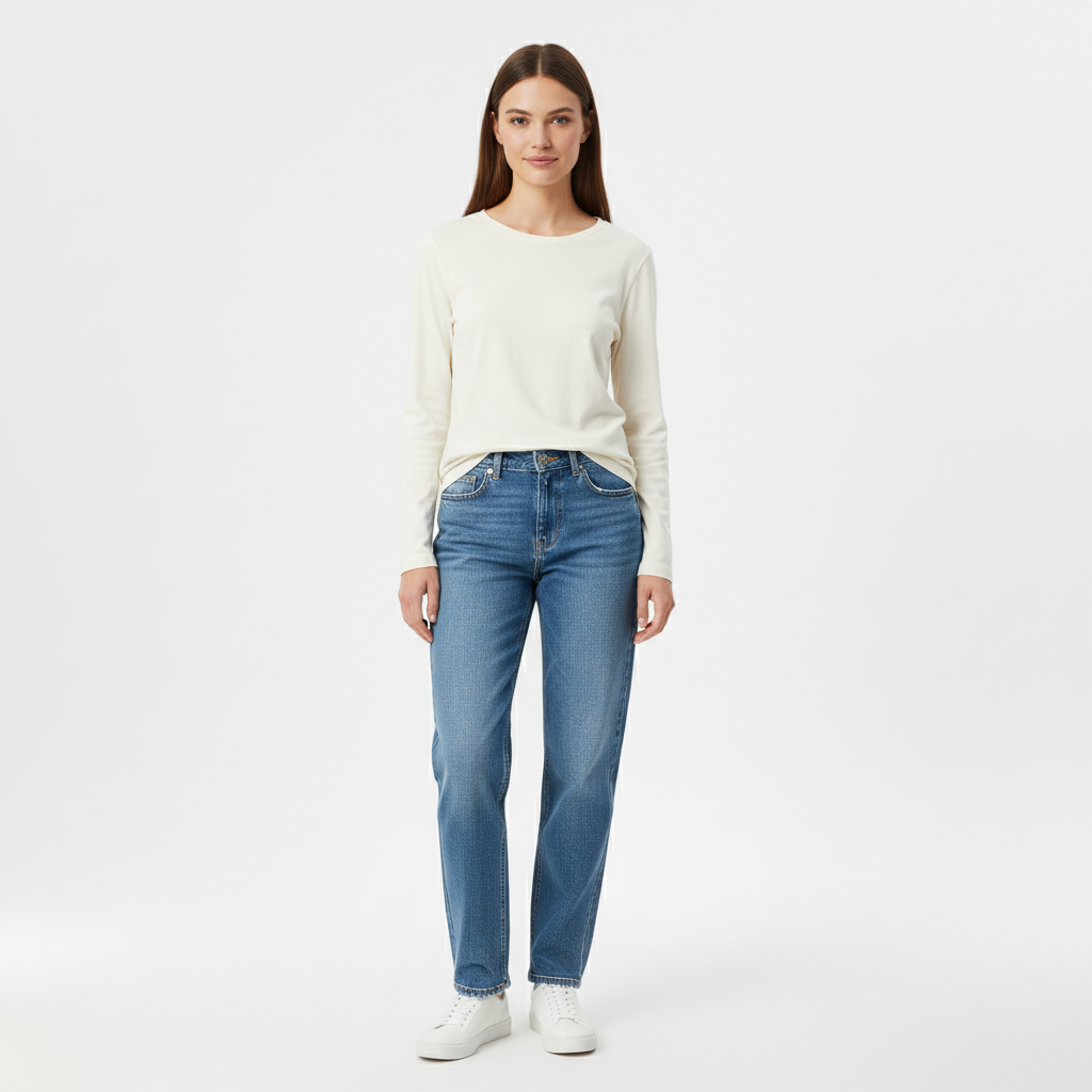 Women's Long-Sleeve Crewneck Top