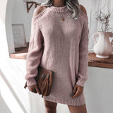 Knitwear College Sweaters Sweater For Women Long Blue Gray vafini