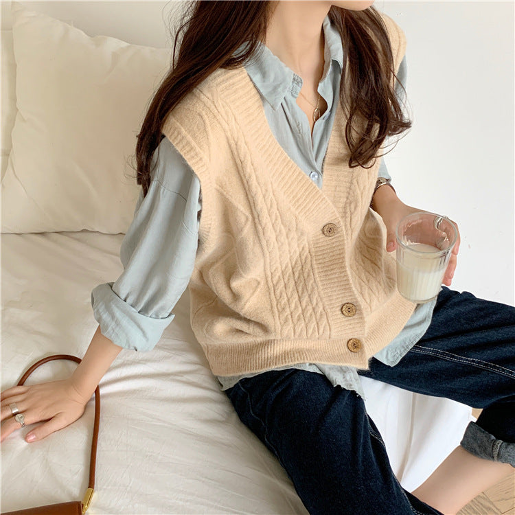 Women Sweaters Wear Korean Style Loose Clothes vafini