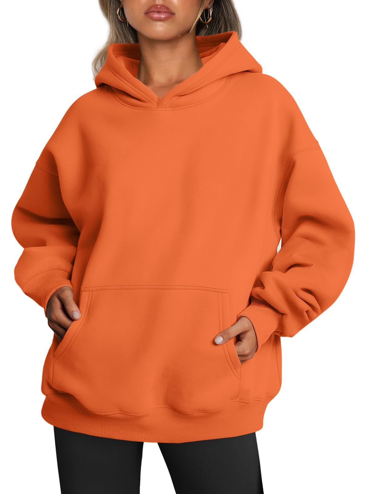 Women's Oversized Hoodies Fleece Loose Sweatshirts With Pocket Long Sleeve Pullover Hoodies Sweaters Winter Fall Outfits Sports Clothes vafini