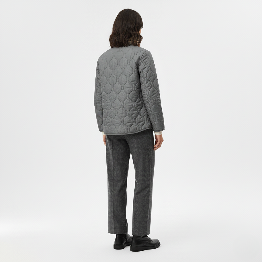 Women's Quilted Bomber Jacket
