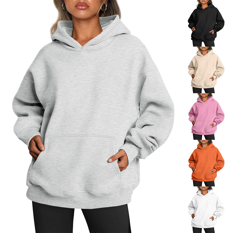 Women's Oversized Hoodies Fleece Loose Sweatshirts With Pocket Long Sleeve Pullover Hoodies Sweaters Winter Fall Outfits Sports Clothes vafini