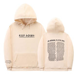 Letter Printing Long-sleeved Drawstring Hooded Sweatshirt With Pockets Fashion Sports Hoodie Womens Clothing vafini