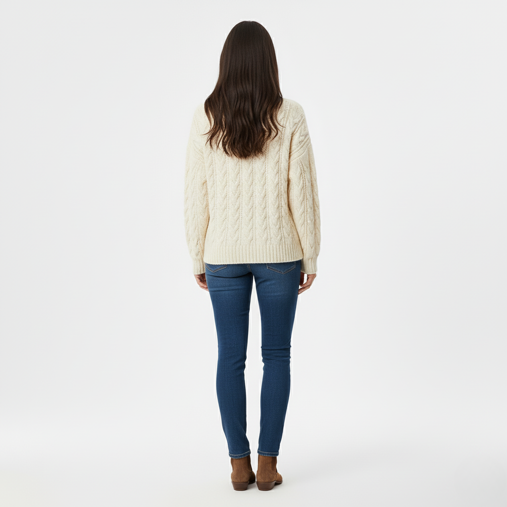 Women's Cable-Knit Turtleneck Sweater