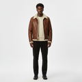 Men's Fleece-Collar Aviator Jacket