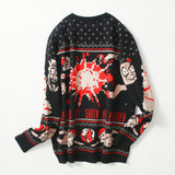 Christmas sweater couple loose jacquard sweater vafini