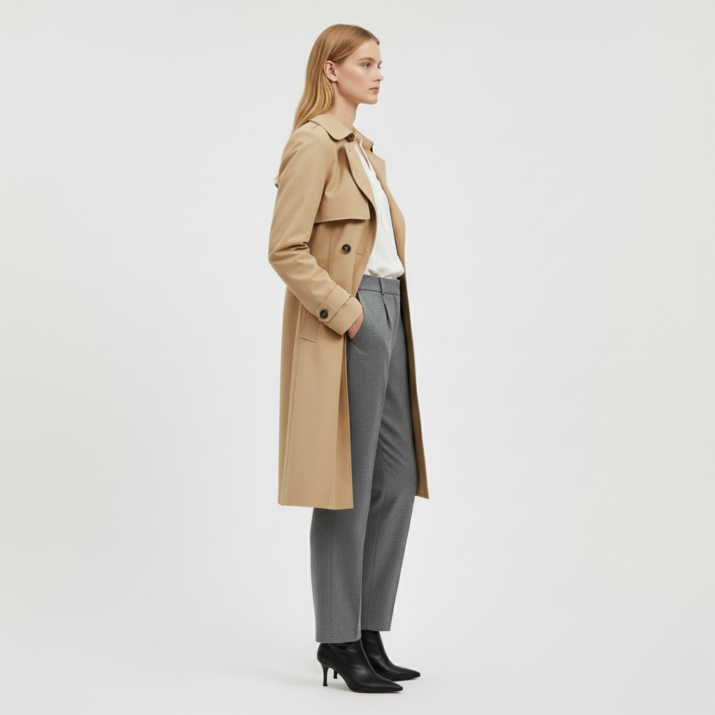 Women's Belted Trench Coat