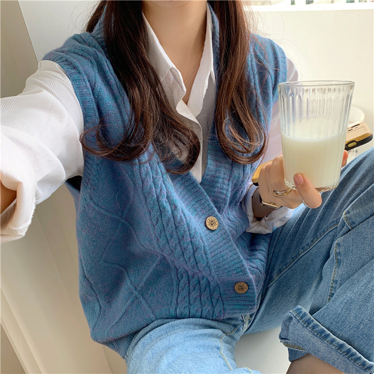 Women Sweaters Wear Korean Style Loose Clothes vafini