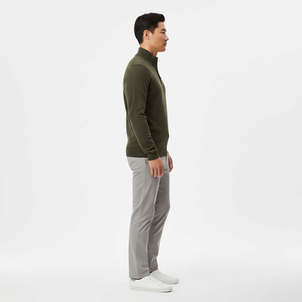 Men's Quarter-Zip Pullover Sweater