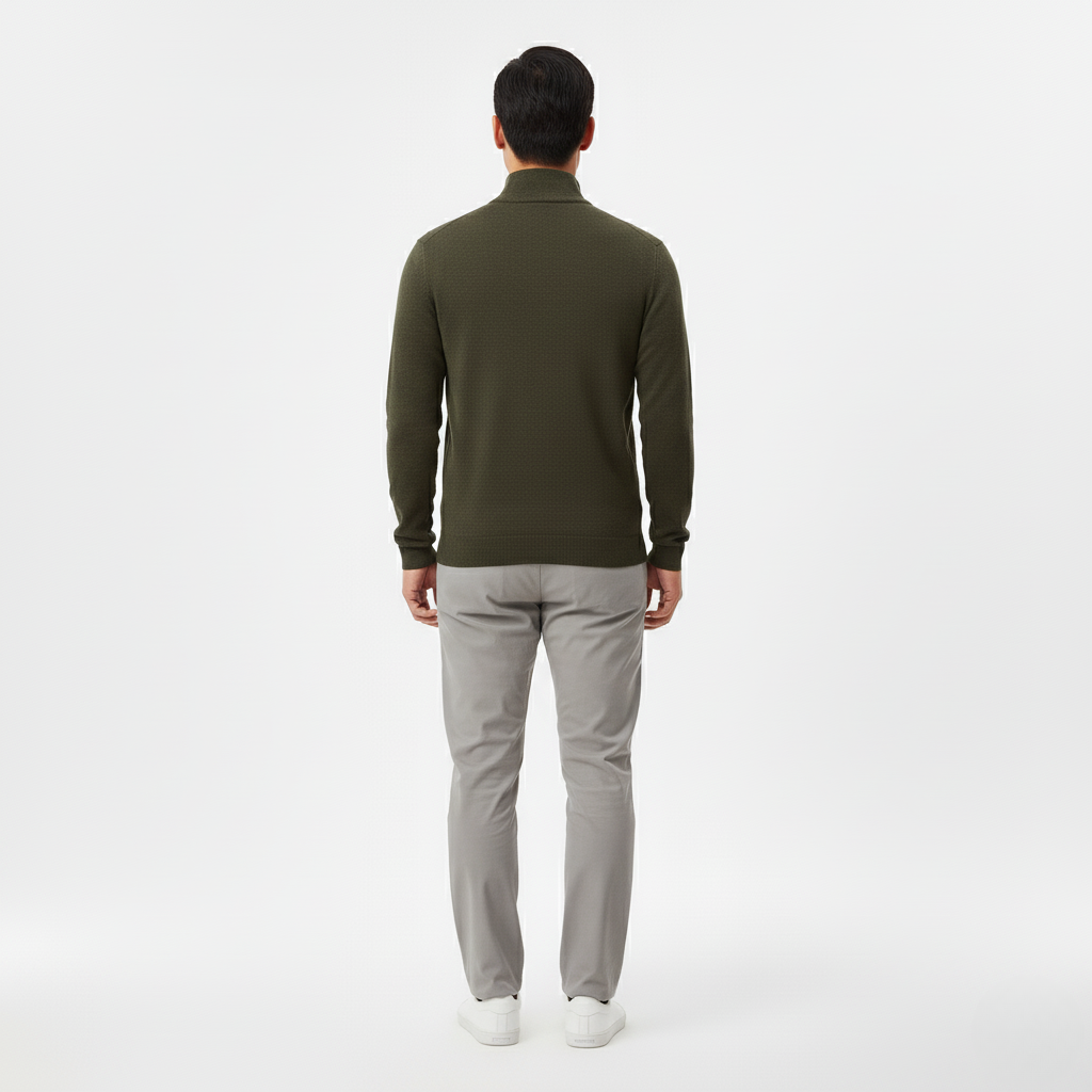 Men's Quarter-Zip Pullover Sweater