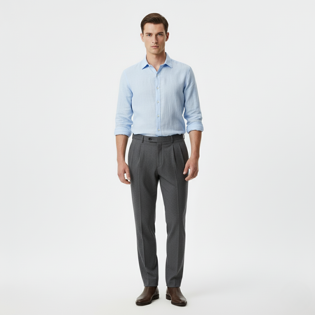 Men's Long-Sleeve Button-Down Shirt