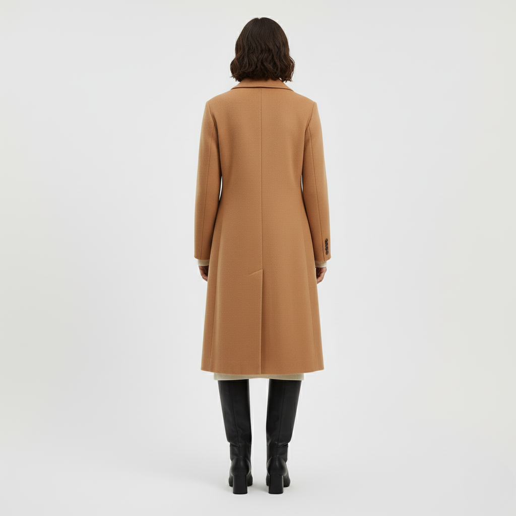 Women's Single-Breasted Long Coat