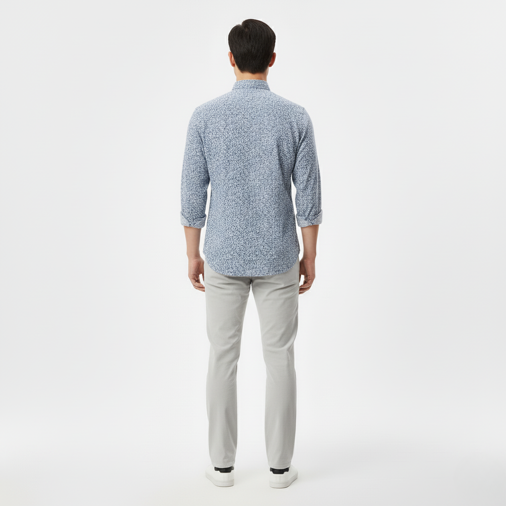 Men's Slim-Fit Button-Down Shirt