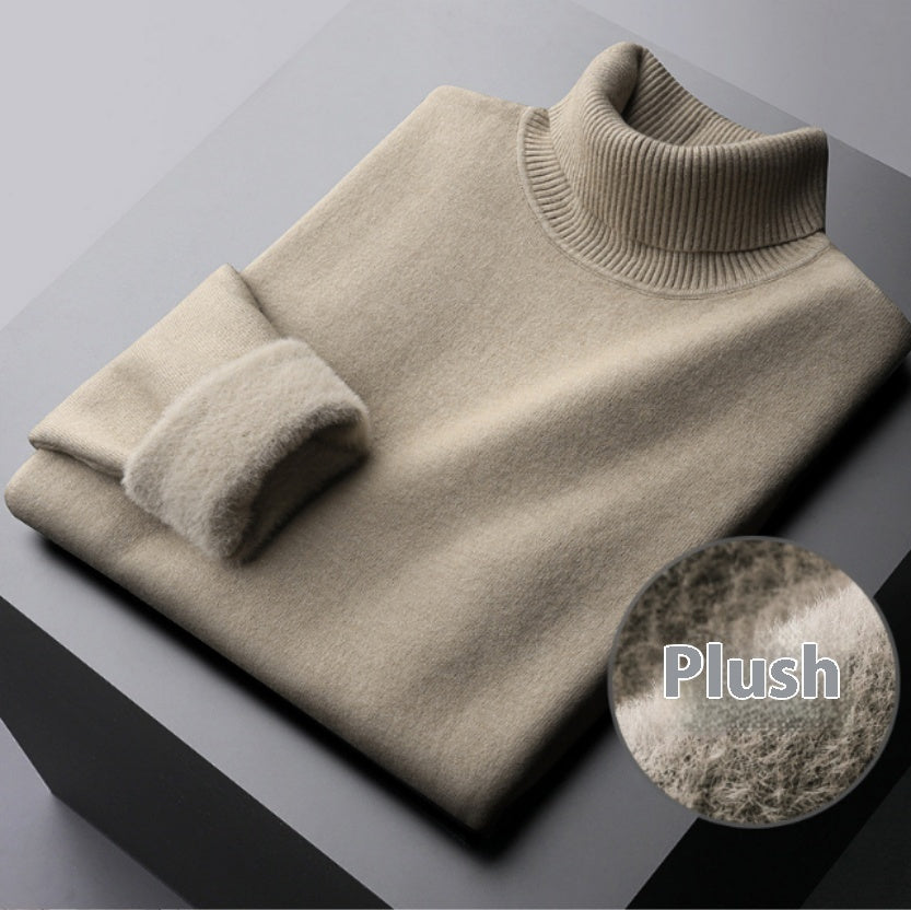 Turtle Neck Winter Sweater Women Elegant Thick Warm Female Knitted Pullover Loose Basic Knitwear vafini